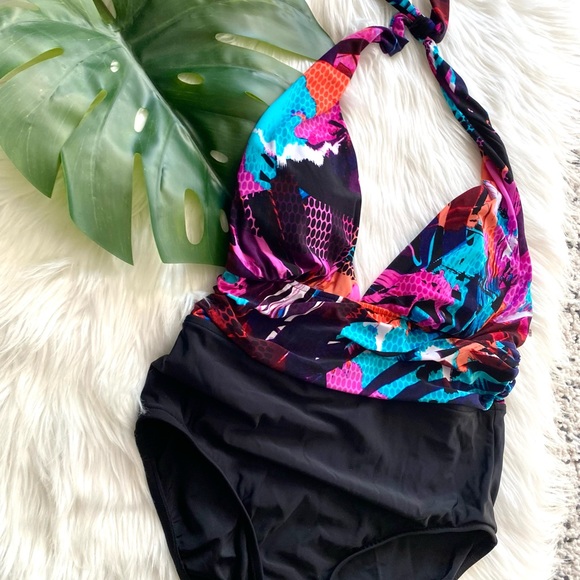 *sold.8  NWT Stunning Tropical Swimsuit - Picture 12 of 16